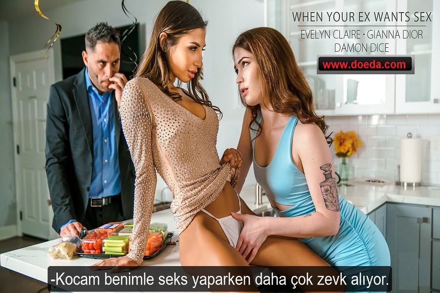 Eski Sevgilisiyle Karısının Çekişmesine Sikerek Müdahale Etti  