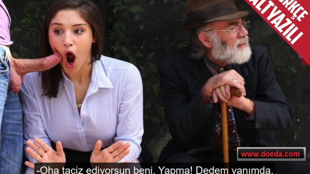 Dedesiyle Gelen Liseli Manitasının Ağzına Durakta Verdi