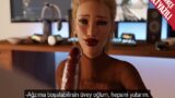 3D Anime Karakterli Üvey Annesi Oyundayken Sakso Çekti