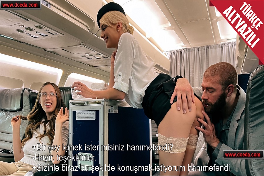 Jet Sosyete Kaşarlarının Oyunu – Bölüm 3: Hostes Kılığında Kaptan ve Yolcuyla Uçakta Seks